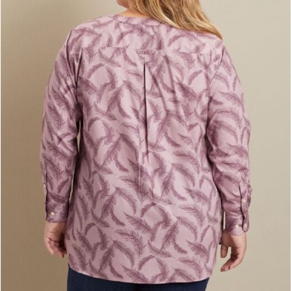 Duluth Trading Company Regular & PlusSize Button Down Feather Blouse Shirt NEW - Picture 2 of 7